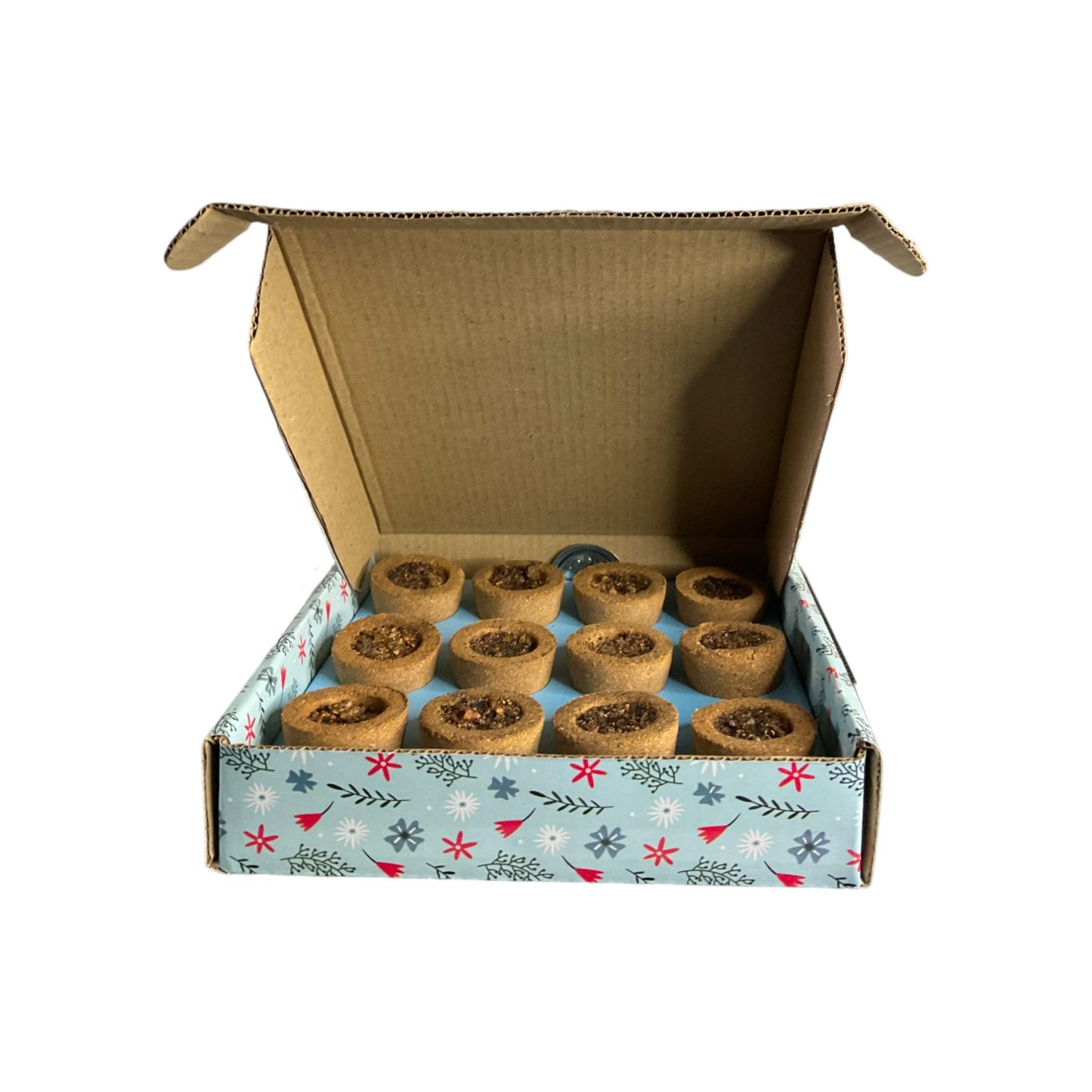 pujaparv Premium Loban/Guggal Fragrance Hawan Cups Made with Cow Dung (12 Cups Per Pack + Free Holder)