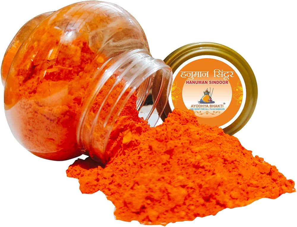 pujaparv Original Hanuman Ji Sindoor | Orange Sindoor |100% Pure Hanuman Ji Pooja Sindoor | Hanuman Chola Sindoor