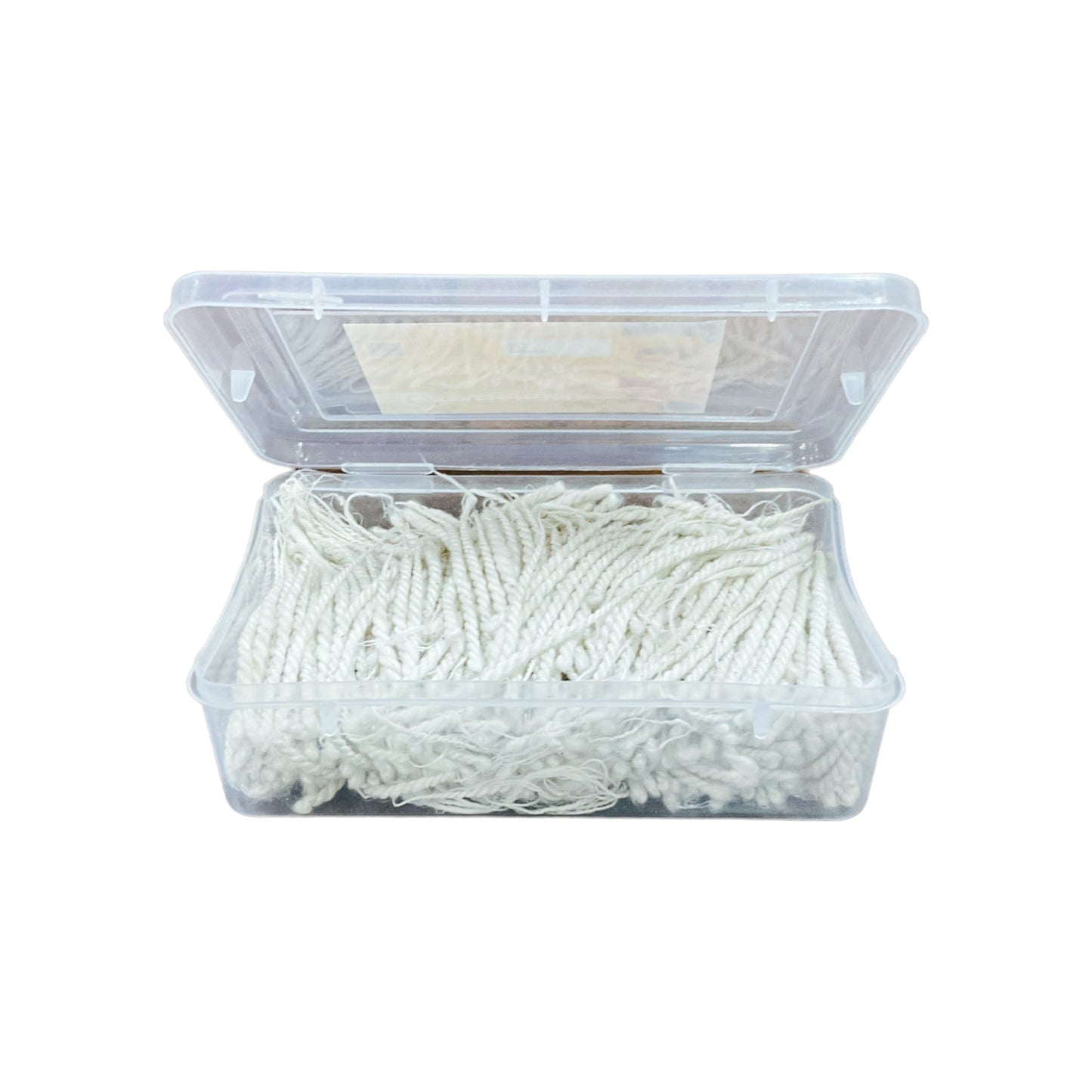 pujaparv Twisted Akhand Jyot Cotton Short Wick (24Hours Burning, White Color)