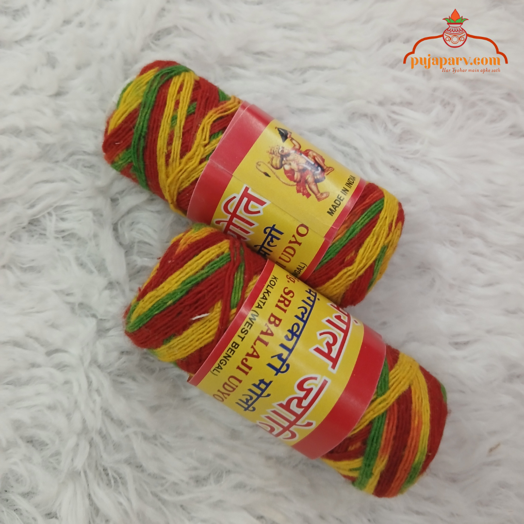 MOLI | RAKSHA SUTRA | SACRED THREAD | KAPAAS DHAGA SINGLE PIECE