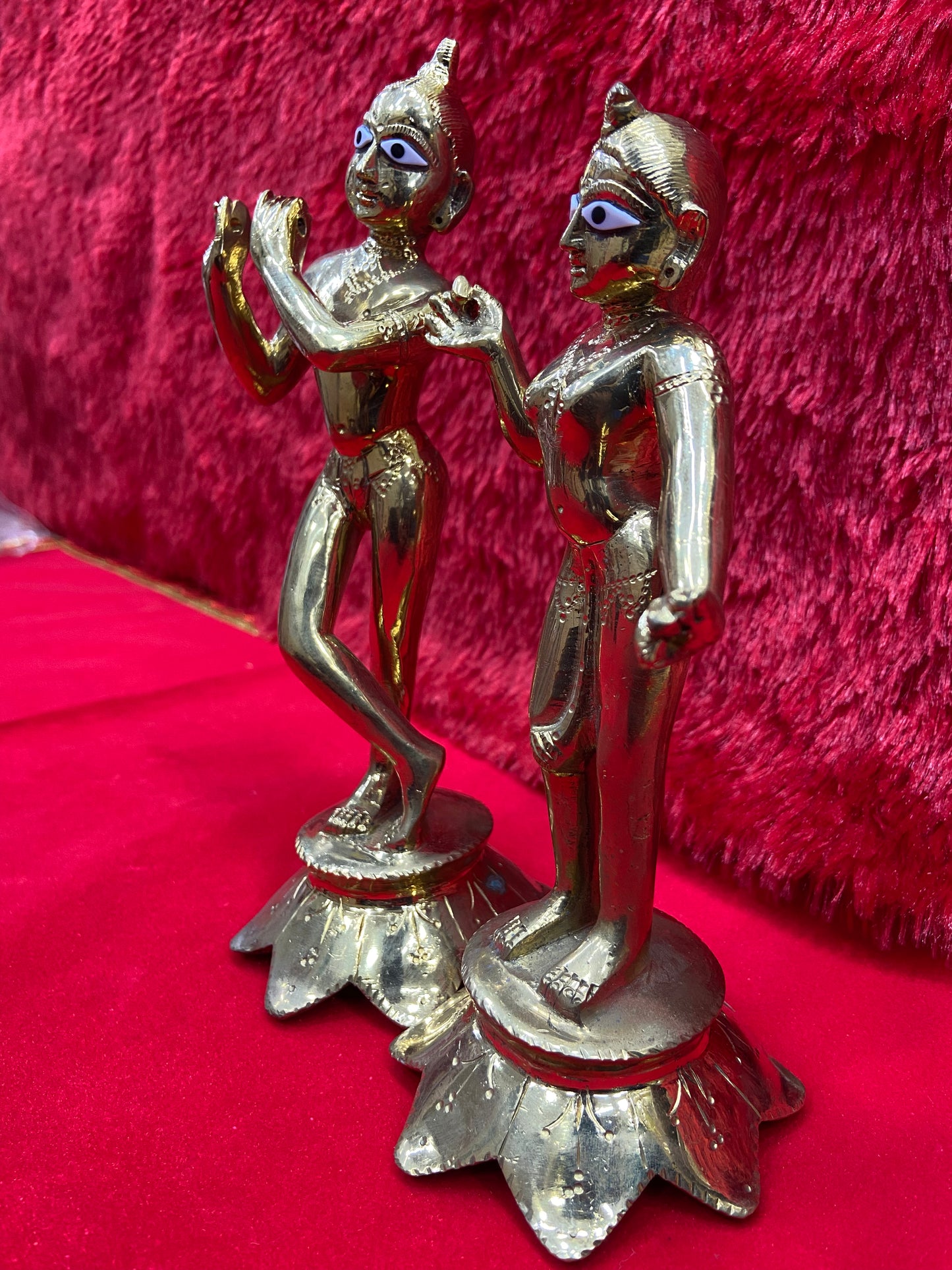 RADHA KRISHNA BRASS MURTI BY PUJA PARV (GOD IDOLS)
