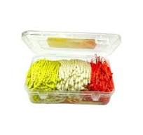 pujaparv Twisted Akhand Jyot Cotton Color Short Wick ( 300+ Pieces), Multi Colour