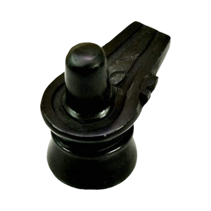 pujaparv Marble Black Shivling for Home Temple | 9 CM