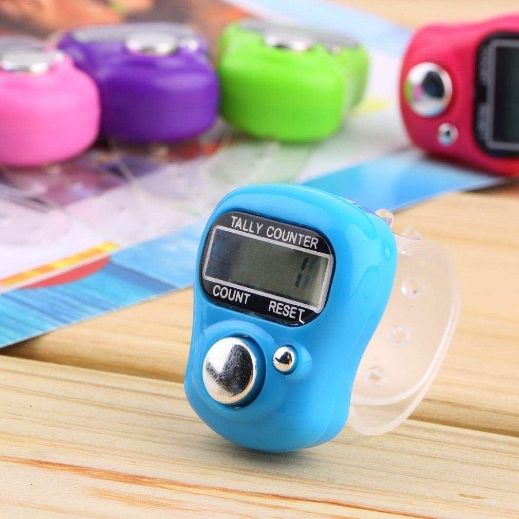 pujaparv Multiuse Mini Hand Tally Finger Ring Counting Device, Jap Counting Device for Mantra Jaap 5 Digit