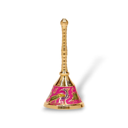 pujaparv Meenakari Pure Brass Bell for House and Temple Prayers