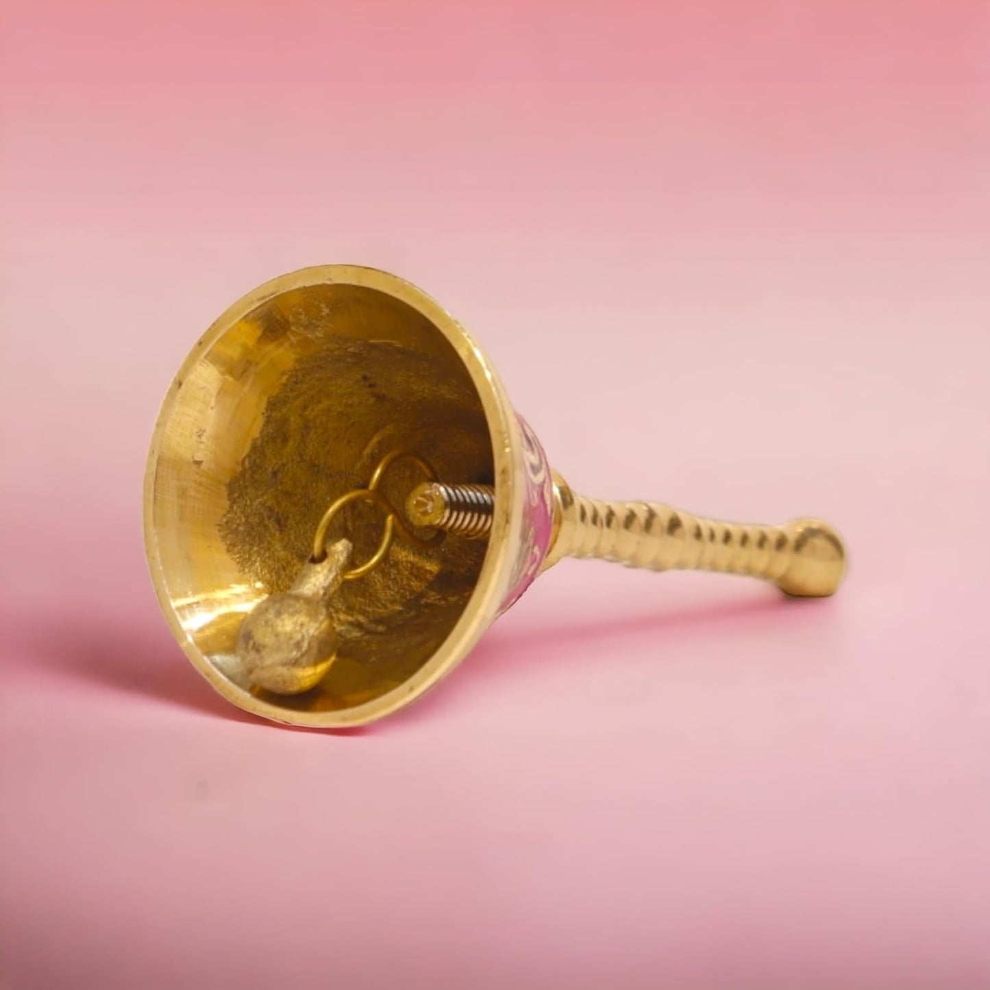pujaparv Meenakari Pure Brass Bell for House and Temple Prayers