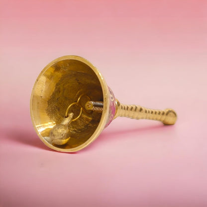 pujaparv Meenakari Pure Brass Bell for House and Temple Prayers