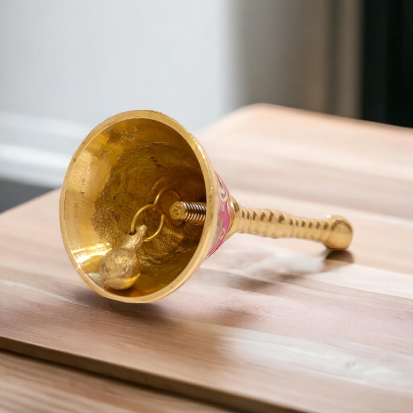 pujaparv Meenakari Pure Brass Bell for House and Temple Prayers