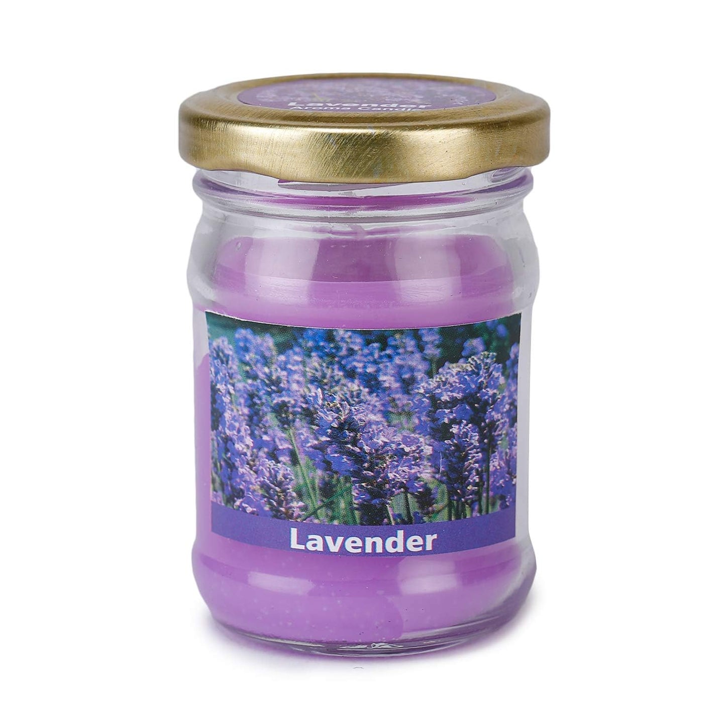 pujaparv Lavender Flavour Aroma Candle, Glass Jar, 1 Pc