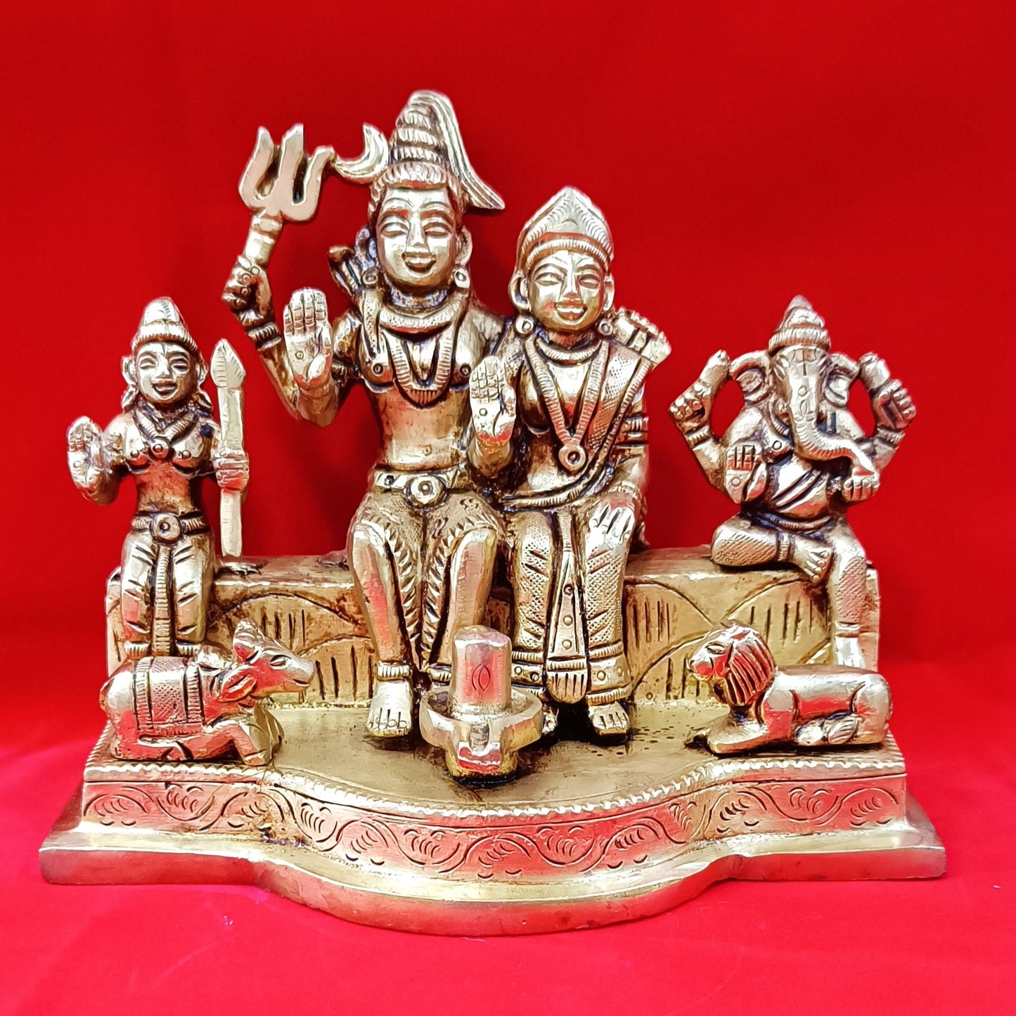 SHIVJI PARIVAR BRASS MURTI | SHIVJI FAMILY MURTI BY PUJAPARV