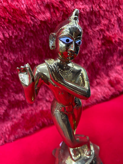 SHREE KRISHNA BRASS MURTI BY PUJA PARV (GOD IDOLS)