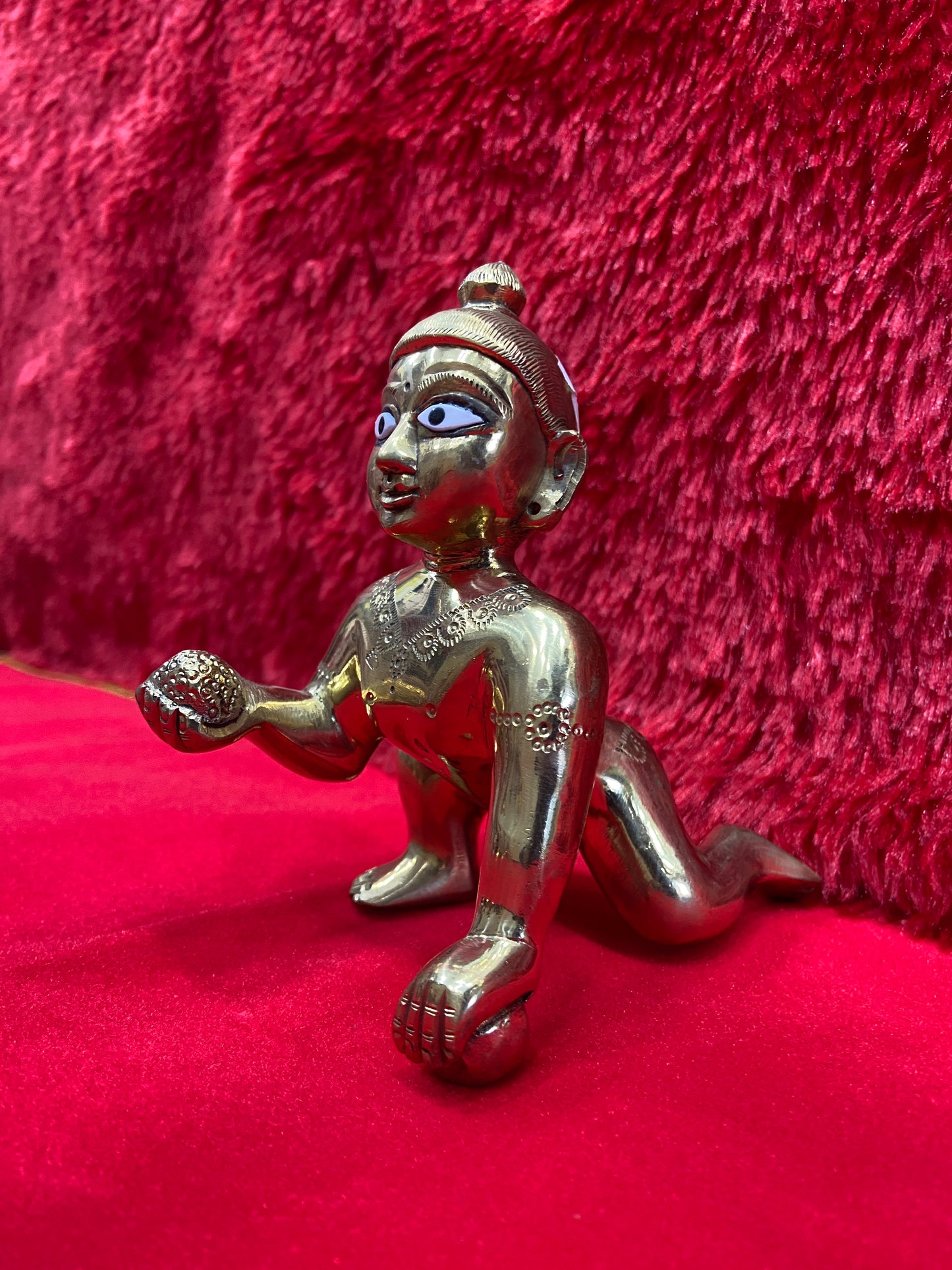 LADDU GOPAL BRASS MURTI BY PUJA PARV (GOD IDOLS)