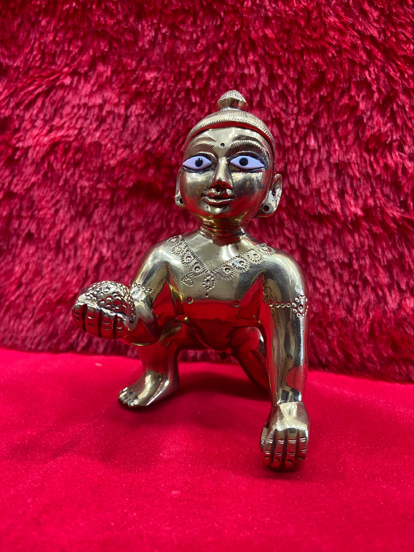 LADDU GOPAL BRASS MURTI BY PUJA PARV (GOD IDOLS)