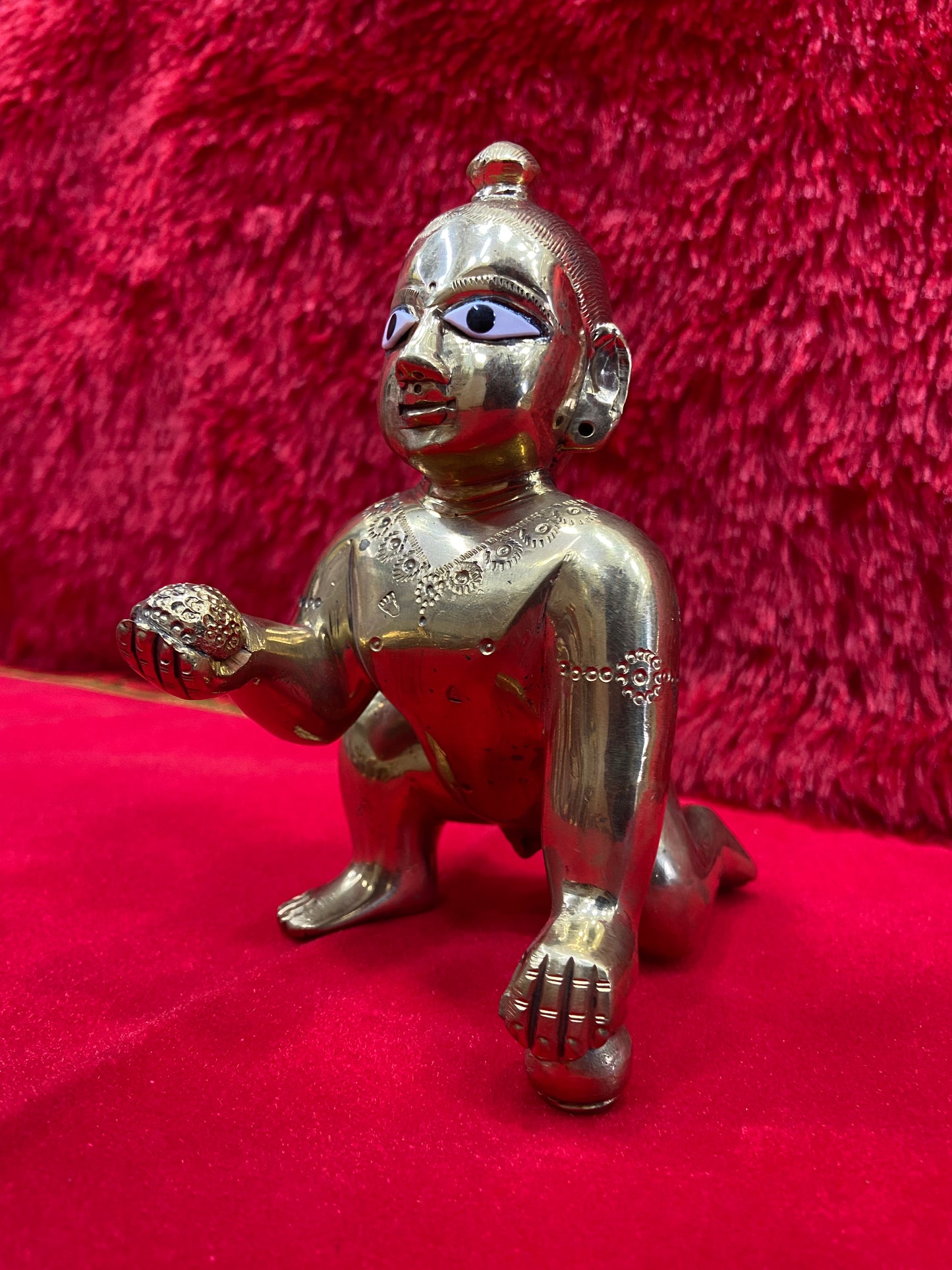 LADDU GOPAL BRASS MURTI BY PUJA PARV (GOD IDOLS)