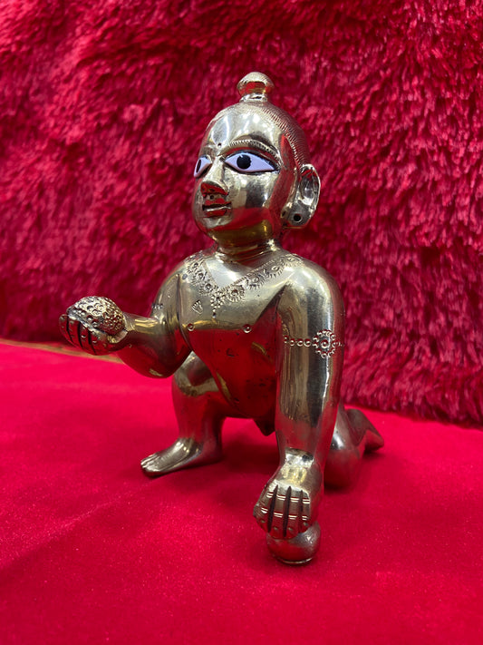 LADDU GOPAL BRASS MURTI BY PUJA PARV (GOD IDOLS)