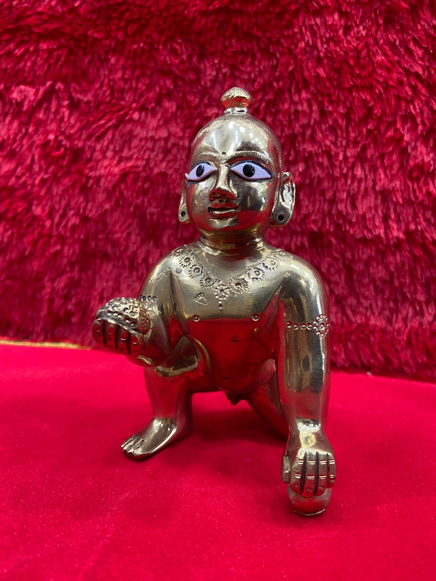LADDU GOPAL BRASS MURTI BY PUJA PARV (GOD IDOLS)