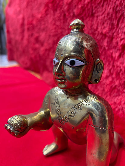 LADDU GOPAL BRASS MURTI BY PUJA PARV