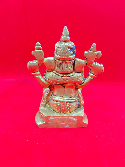 GANESH JI BRASS MURTI BY PUJA PARV (GOD IDOLS)