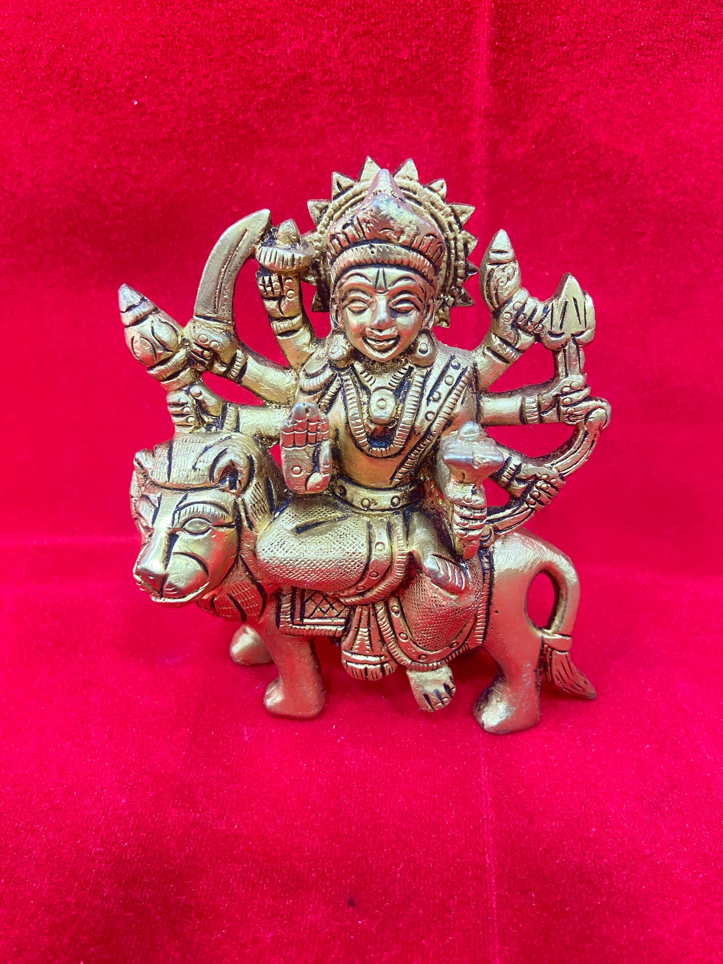 DURGA MATA BRASS MURTI BY PUJA PARV (GOD IDOLS)