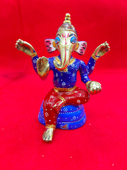 GANESH JI BRASS MURTI BY PUJA PARV (GOD IDOLS)