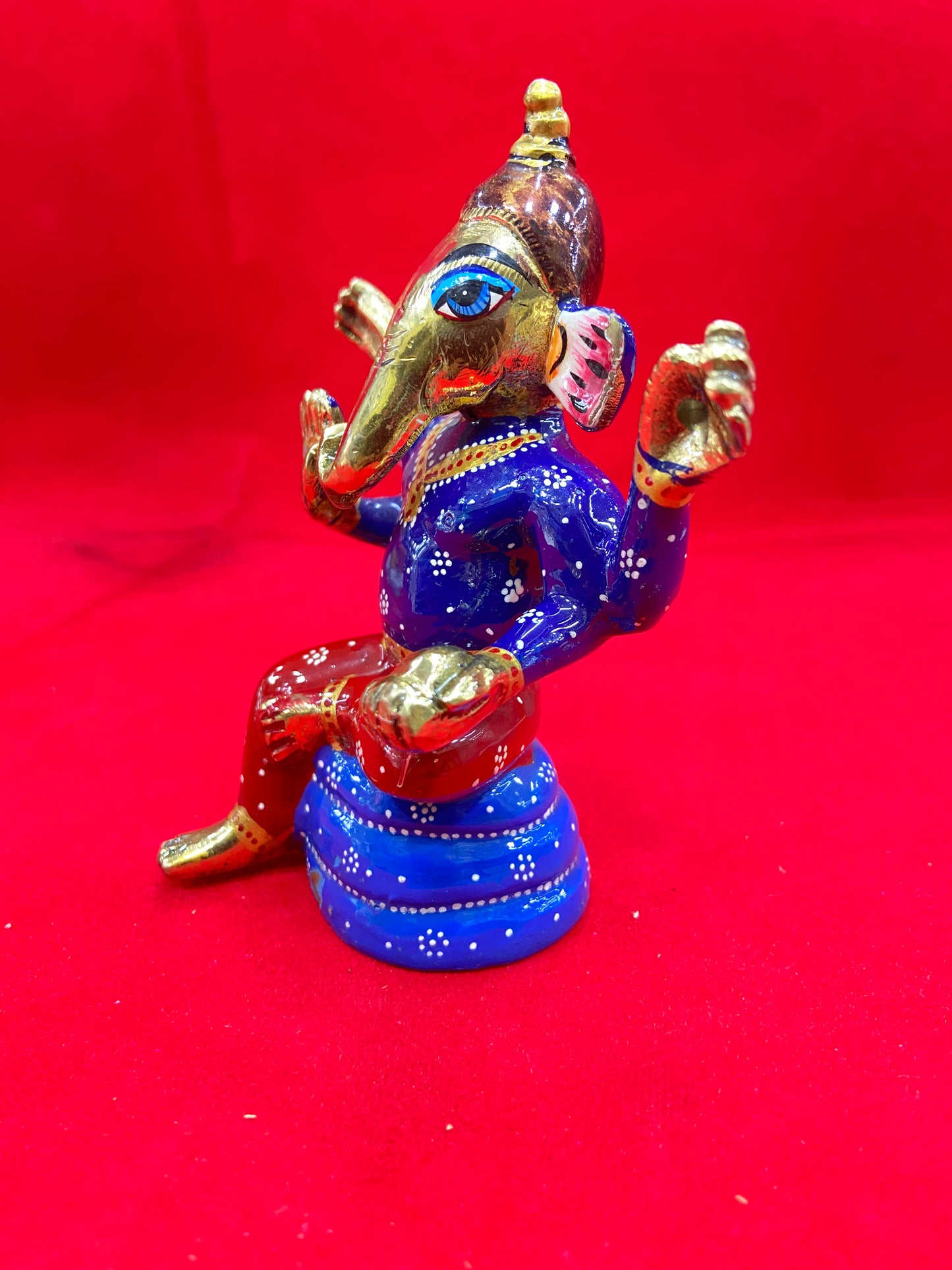 GANESH JI BRASS MURTI BY PUJA PARV (GOD IDOLS)