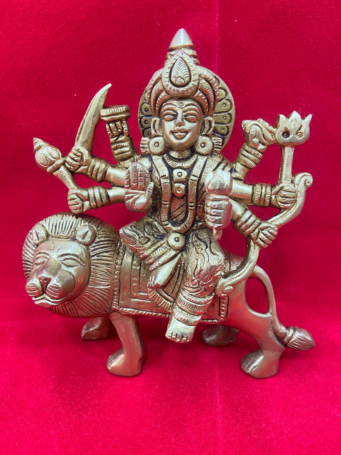 NAV DURGA MATA JI BRASS MURTI BY PUJA PARV (GOD IDOLS)