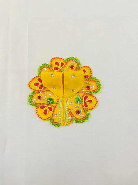 Laddu Gopal Poshak ( God Dress ) Size 1 - inch 2
