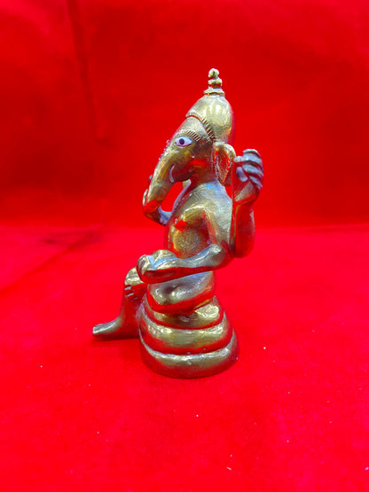 GANESH JI BRASS MURTI BY PUJA PARV (GOD IDOLS)