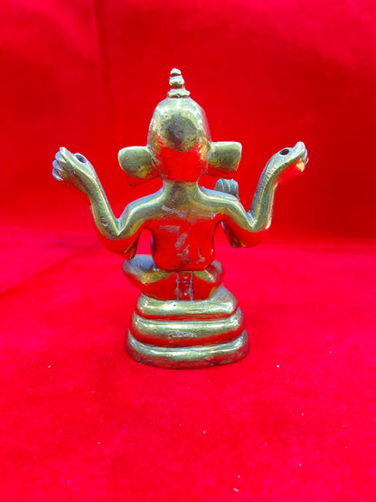 GANESH JI BRASS MURTI BY PUJA PARV (GOD IDOLS)