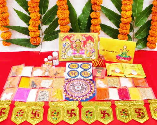 pujaparv Diwali Puja Samagri Kit for Mahalakshmi Pujan (47+ Items) with Detailed Puja Vidhi