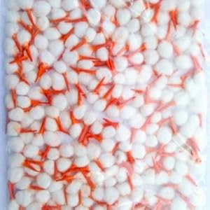 pujaparv Phool Batti Round Cotton Kesar White Wicks/Diya Batti for Pooja/Handmade Cotton Wicks/GOL Diya Batti Pack of 500